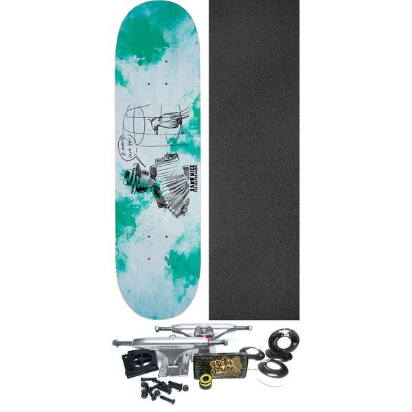 The Heated Wheel Skateboards Hill Bird Cage Skateboard Deck - 8.5" x 32" - Complete Skateboard Bundle